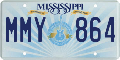 MS license plate MMY864