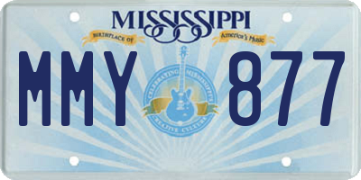 MS license plate MMY877
