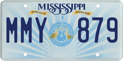 MS license plate MMY879