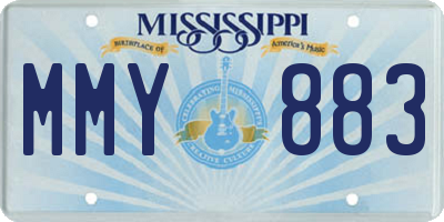 MS license plate MMY883