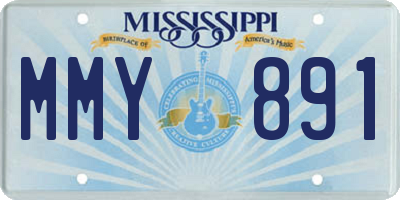 MS license plate MMY891