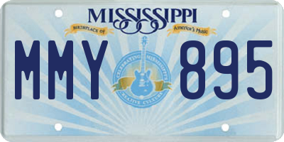 MS license plate MMY895