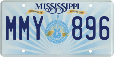 MS license plate MMY896