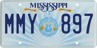 MS license plate MMY897