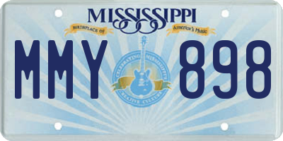 MS license plate MMY898