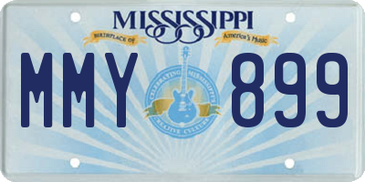 MS license plate MMY899