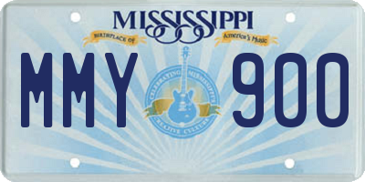 MS license plate MMY900