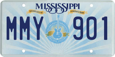 MS license plate MMY901