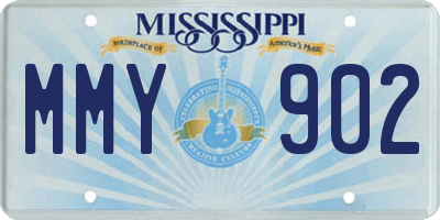 MS license plate MMY902