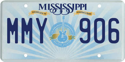 MS license plate MMY906