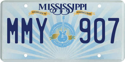 MS license plate MMY907