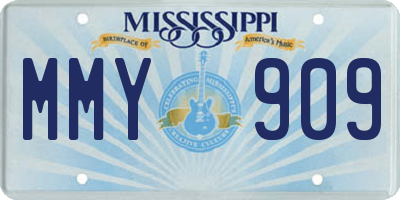 MS license plate MMY909