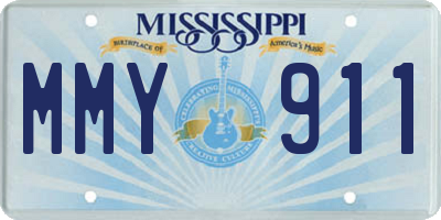 MS license plate MMY911
