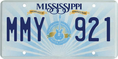MS license plate MMY921