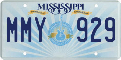 MS license plate MMY929