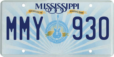 MS license plate MMY930