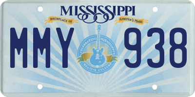 MS license plate MMY938