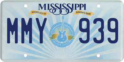 MS license plate MMY939