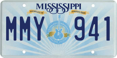 MS license plate MMY941