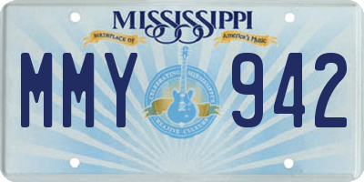 MS license plate MMY942