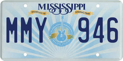 MS license plate MMY946