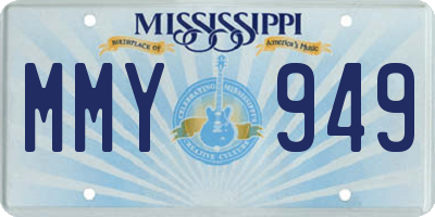 MS license plate MMY949