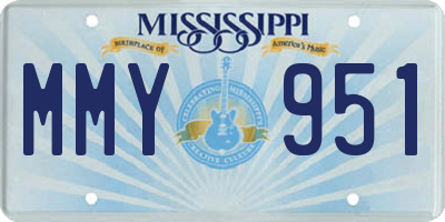 MS license plate MMY951