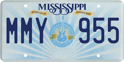 MS license plate MMY955
