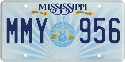 MS license plate MMY956