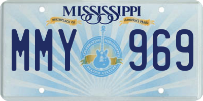 MS license plate MMY969
