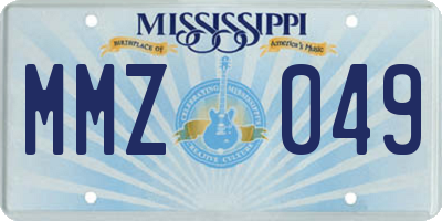 MS license plate MMZ049