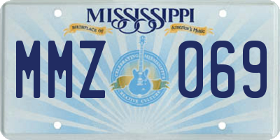 MS license plate MMZ069