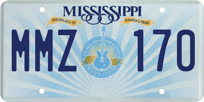 MS license plate MMZ170