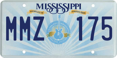 MS license plate MMZ175