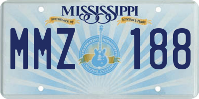 MS license plate MMZ188