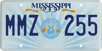 MS license plate MMZ255