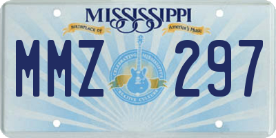 MS license plate MMZ297