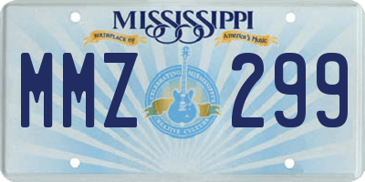 MS license plate MMZ299