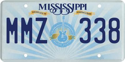 MS license plate MMZ338