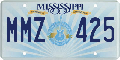 MS license plate MMZ425