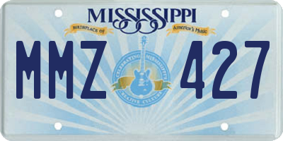 MS license plate MMZ427
