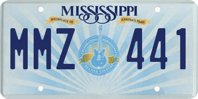MS license plate MMZ441