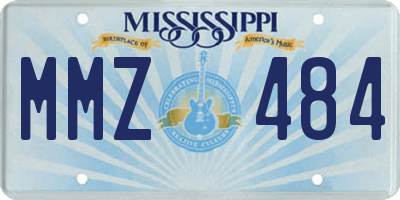 MS license plate MMZ484