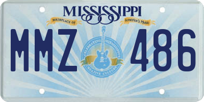 MS license plate MMZ486