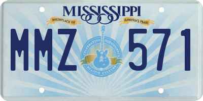 MS license plate MMZ571