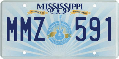 MS license plate MMZ591