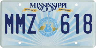 MS license plate MMZ618