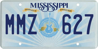 MS license plate MMZ627