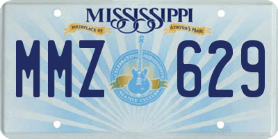 MS license plate MMZ629