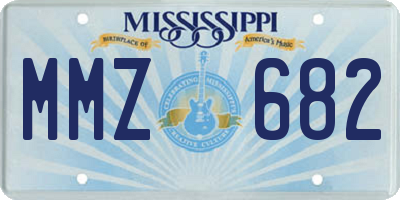 MS license plate MMZ682